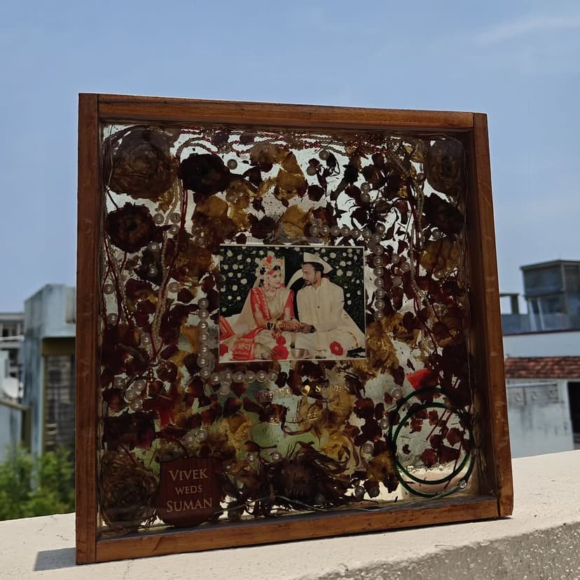10x10 Acrylic Wood Resin Frame