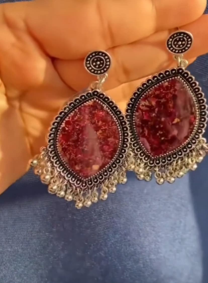 Artisanal Resin Jhumkas