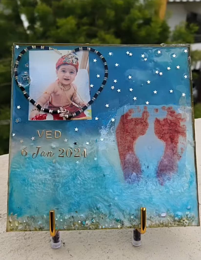 Baby Memory Resin Frame
